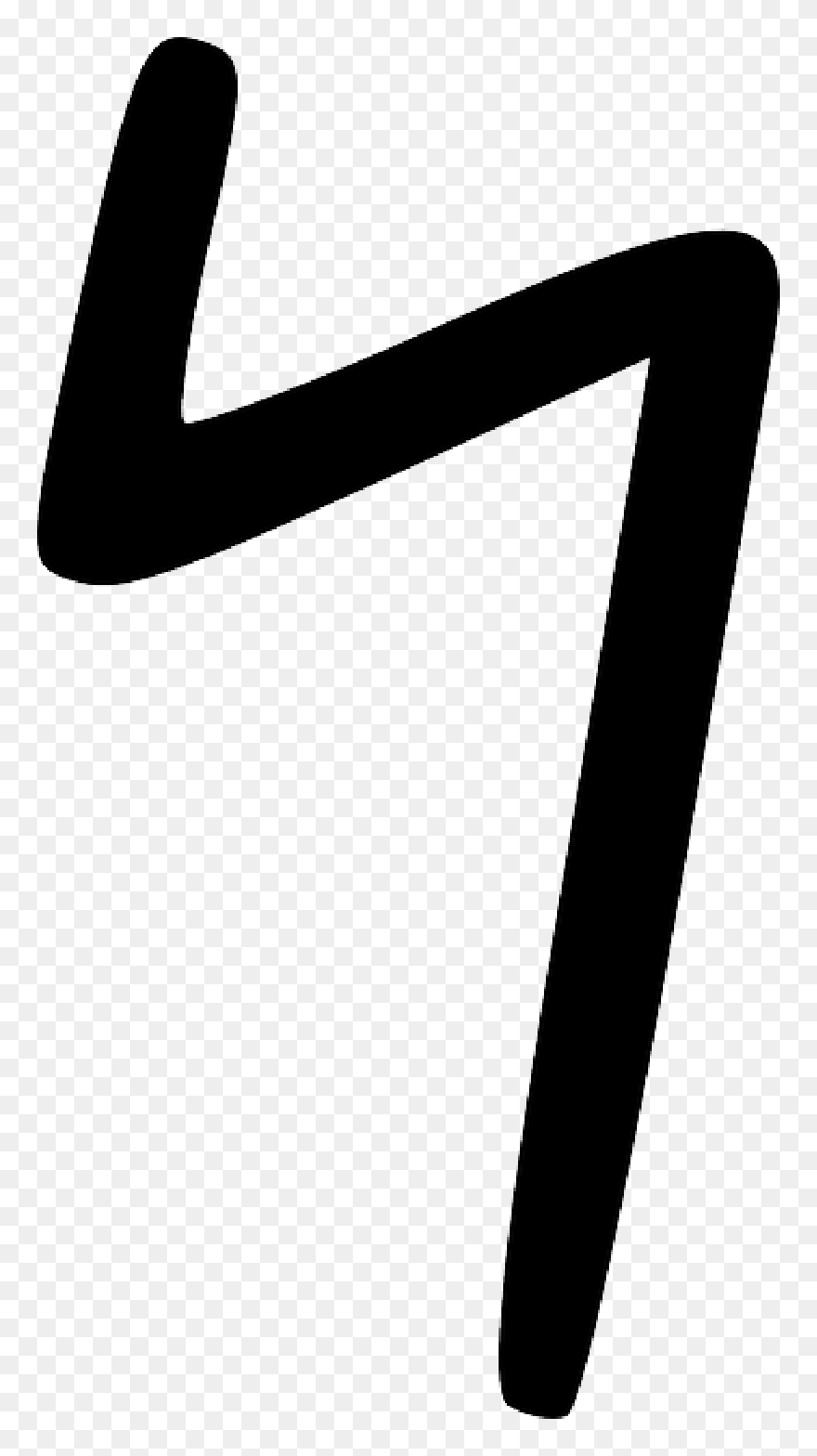 Flash, Symbol, Line, Zigzag - Phoenician Nun Clipart