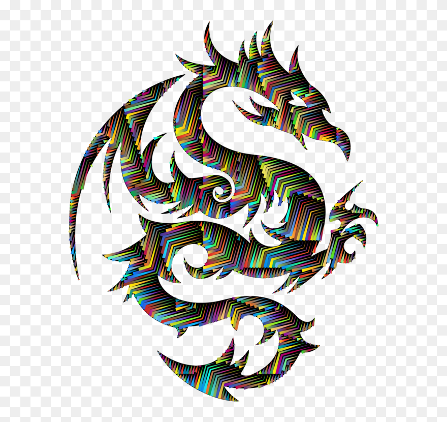 Visual Arts,art,temporary Tattoo - Transparent Dragon Tattoo Png Clipart