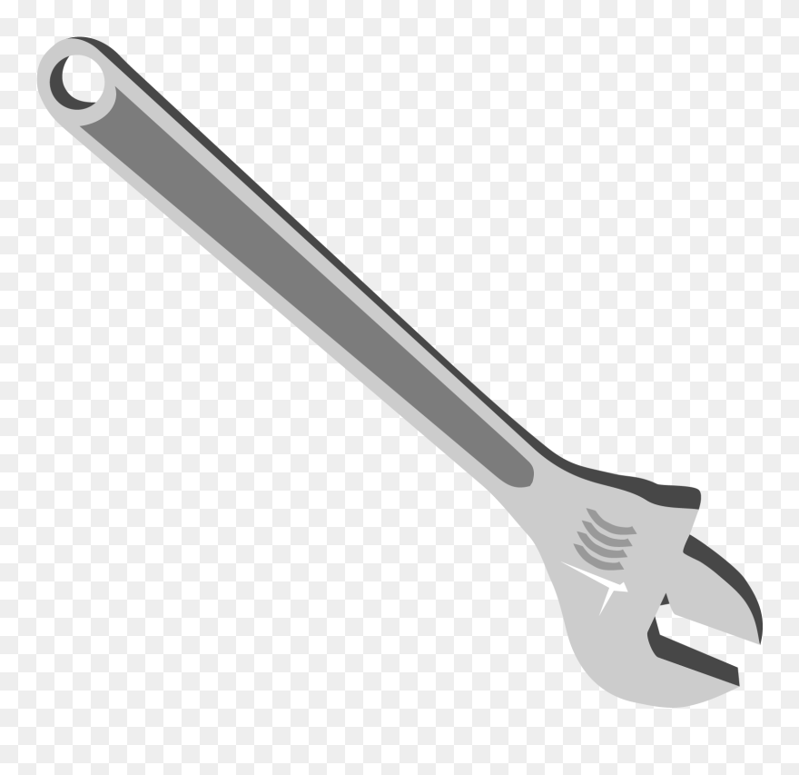 Tool Drawing Wrench Cartoon - Wrench Clipart Transparent Background - Png Download