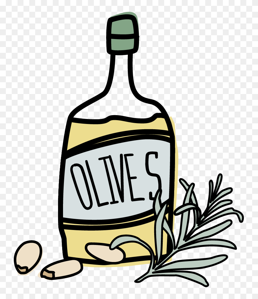 Olive Oil Clipart Confirmation - Clip Art Olive Oil - Png Download