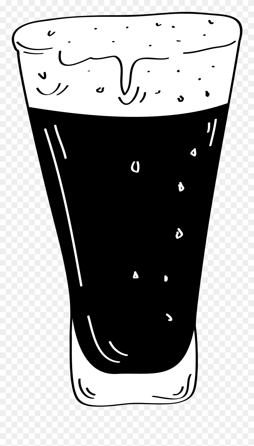 Transparent Skydiving Clipart - Cartoon Pint Of Guinness - Png Download