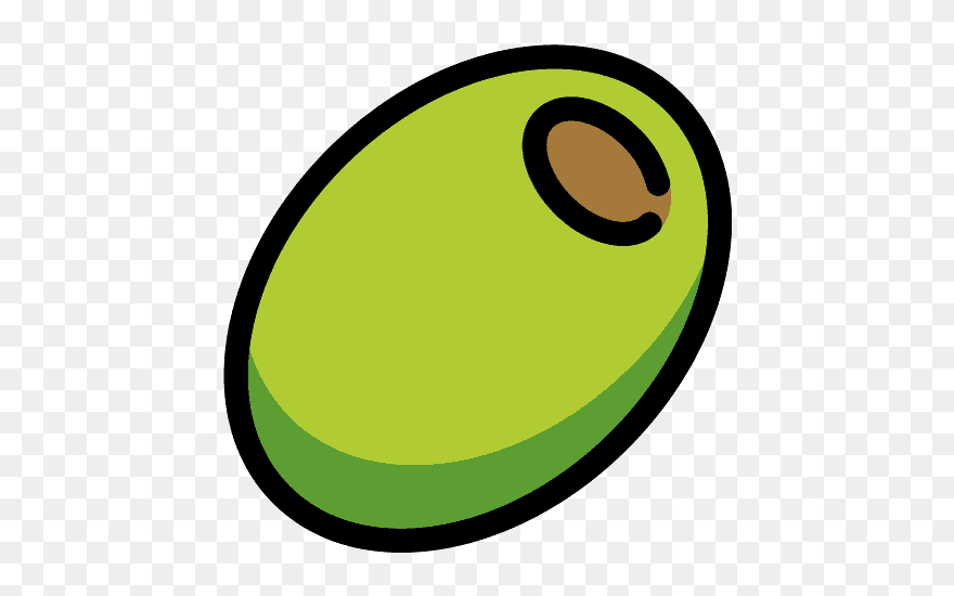 Olive Emoji Clipart - Olive Emoji - Png Download