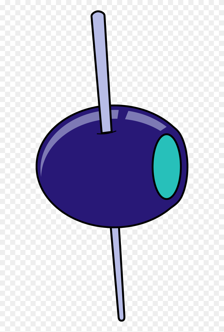 Green Olive On A Toothpick - Olive Clip Art - Png Download