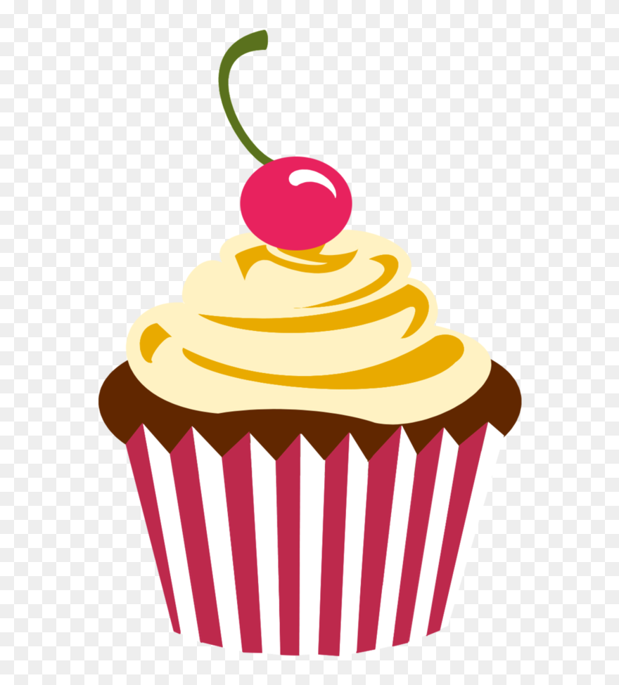 Transparent Cupcake Logo Png - Transparent Background Cupcake Clipart
