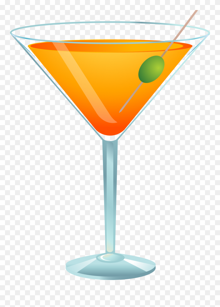 Martini Clipart Glassware - Martini Glass Clipart - Png Download