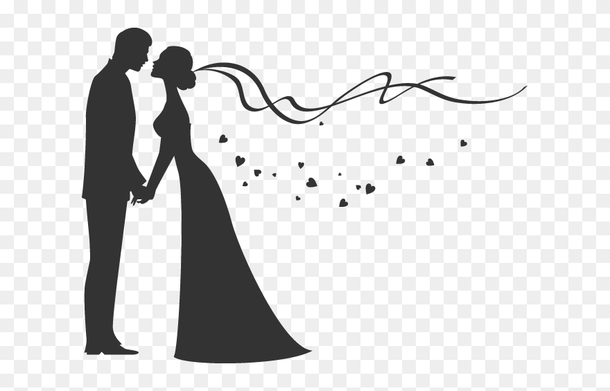 Wedding Png - Bride And Groom Drawing Clipart