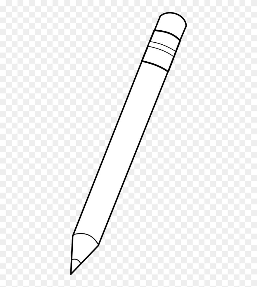 Black And White Pencil Vector Clipart