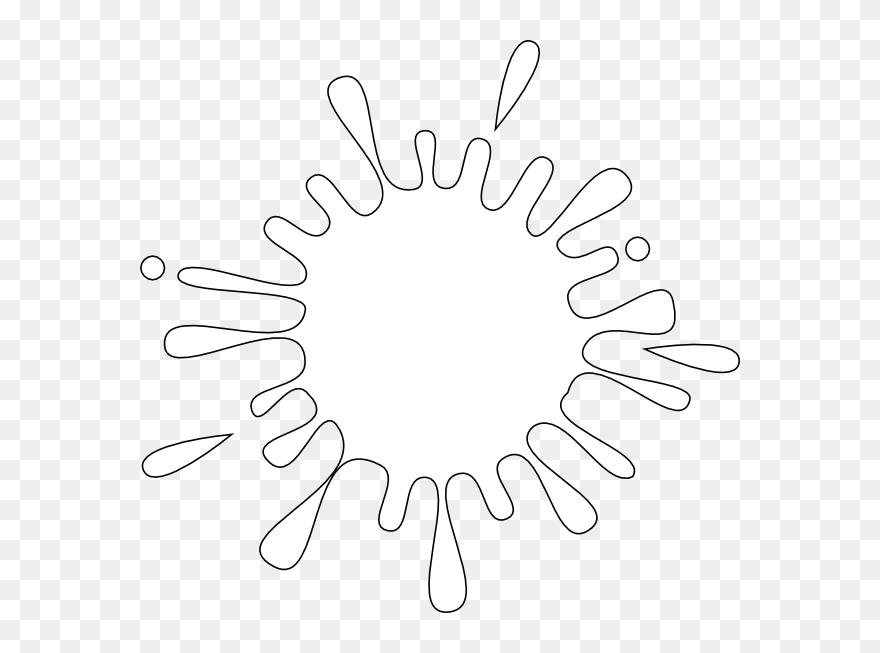 Download White Paint Splatter - Clip Art - Png Download (#5335911
