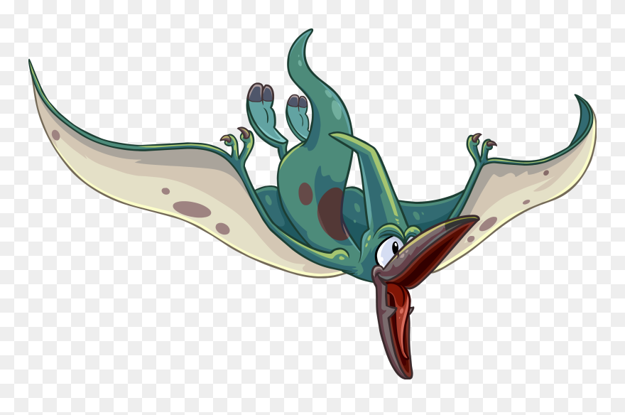6-8 Month Milestones - Pterodactyl With Open Mouth Clipart
