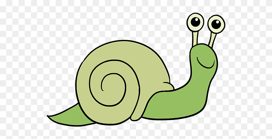 How To Draw Snail - Snail Draw Png Clipart