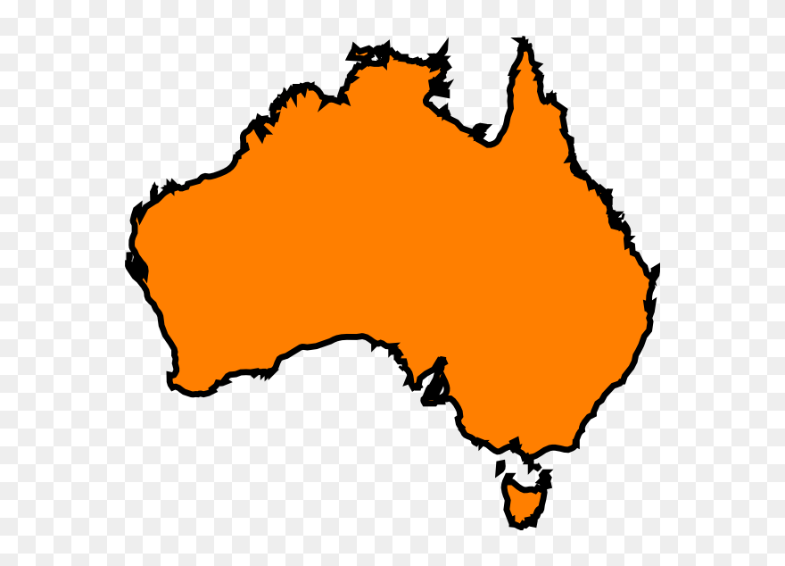 Australia Clipart Large - Skin Cancer Australia Map - Png Download