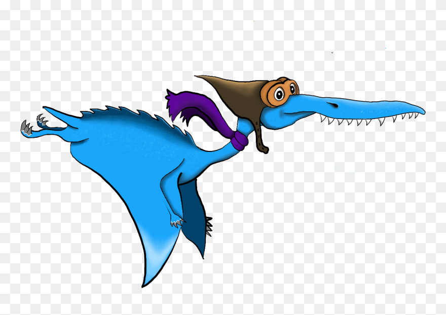 Pterodactyl Transparent Realistic - Cartoon Clipart
