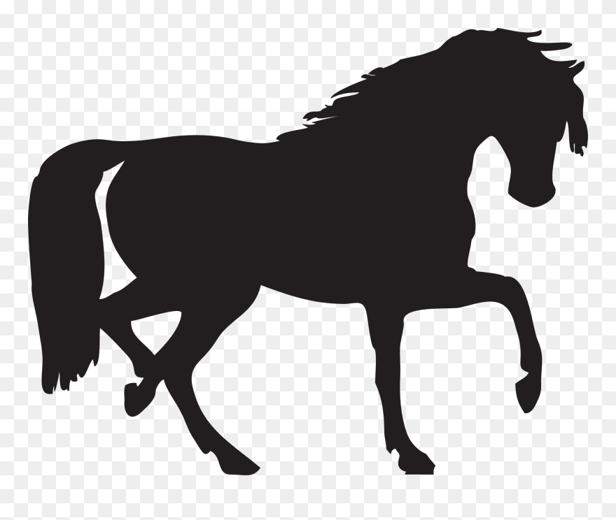 Horse Silhouette Clip Art - Png Download