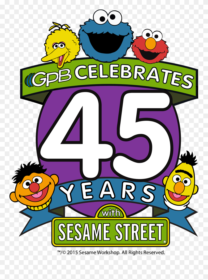 Gpb Celebrates 45 Years Of Sesame Street Clipart