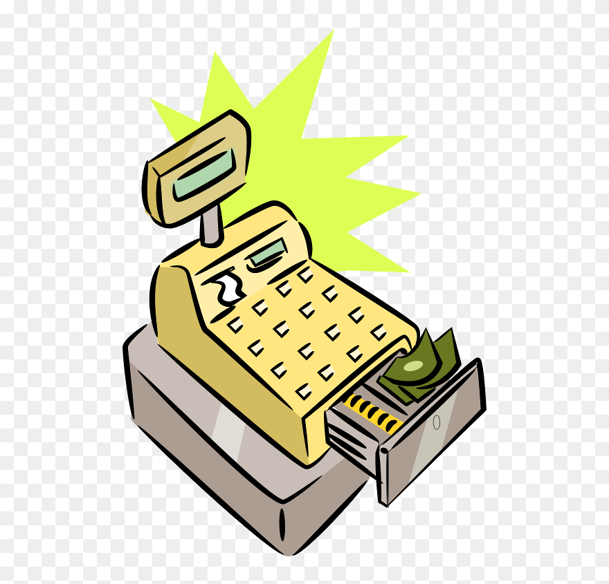 Cash Register Clip Art - Png Download