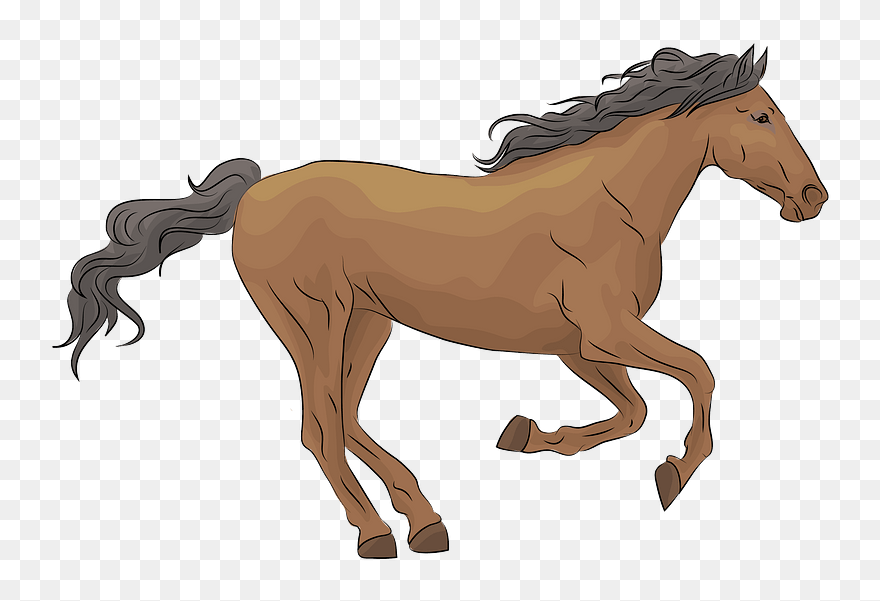 Mustang Clipart - Horse Silhouette - Png Download