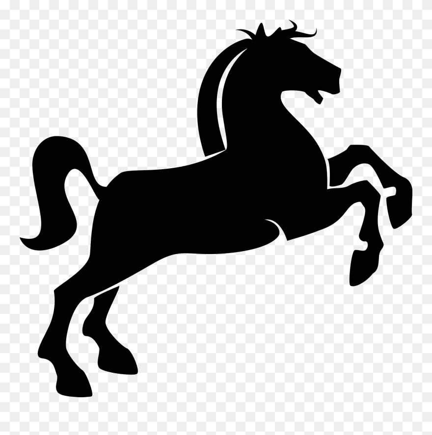 Morgan Horse Silhouette Clipart