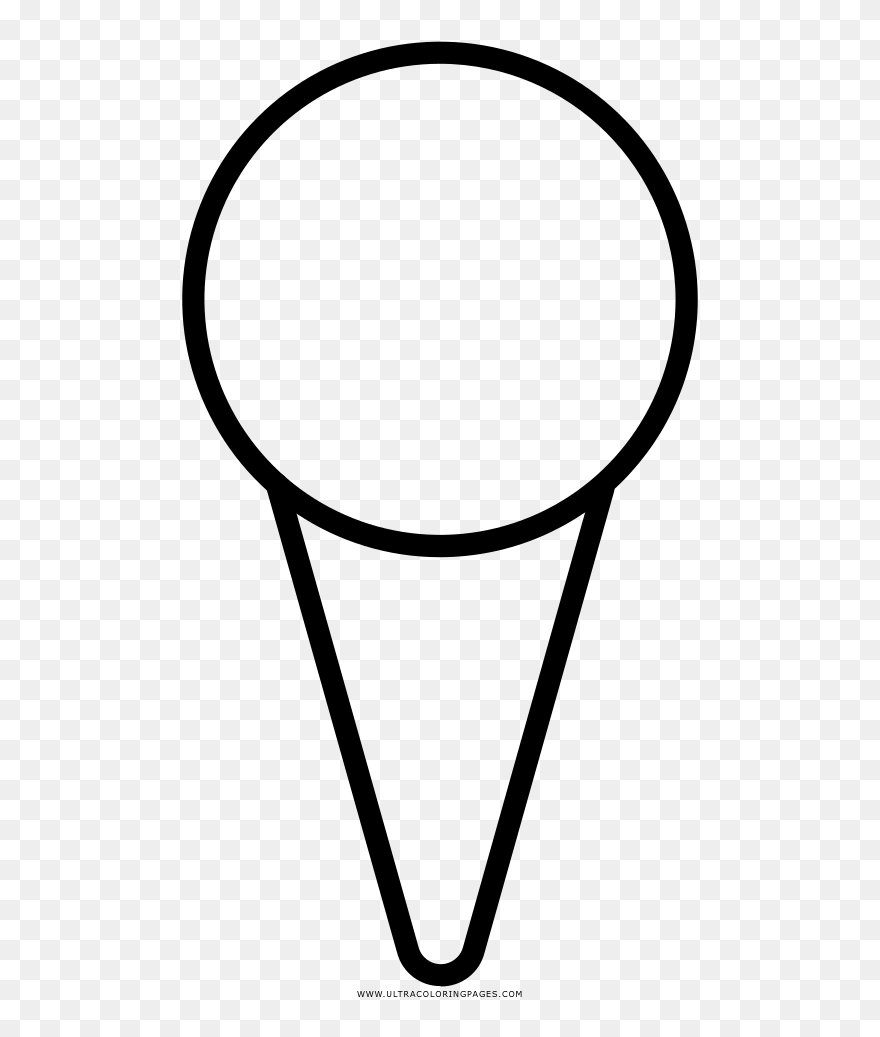 Snow Cone Coloring Page - Imagen Para Colorear Conos De Helado Clipart
