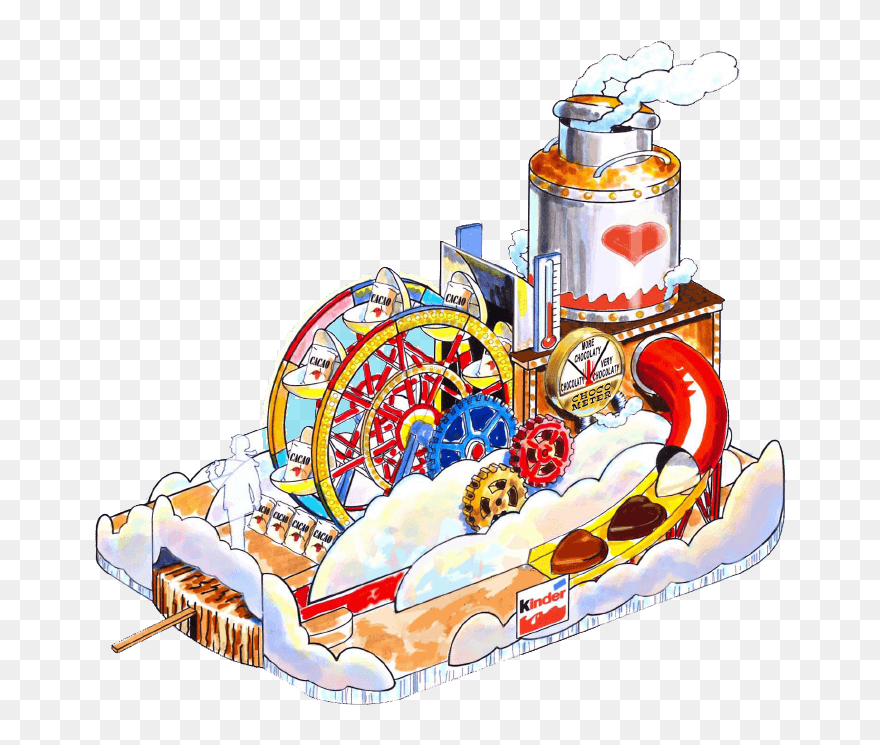 Transparent Christmas Parade Float Clipart - Kinder Chocolate Parade Float - Png Download