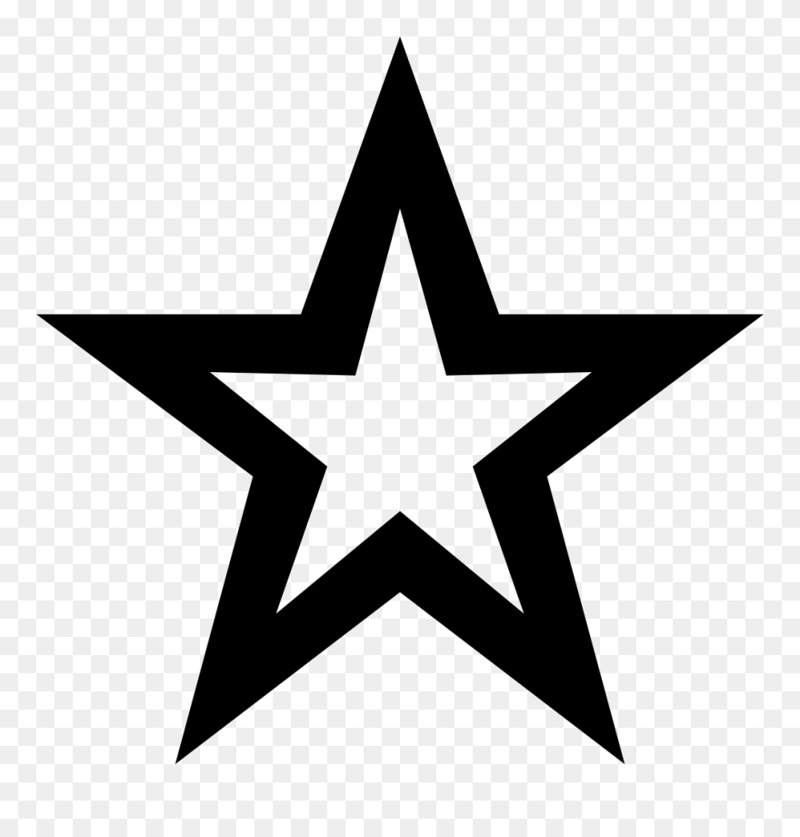 Download Nautical Star Clip Art - Transparent Black Star Png (#5336785
