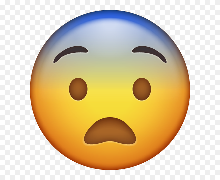 Emojis Whatsapp 2016 Png - Fearful Face Emoji Png Clipart