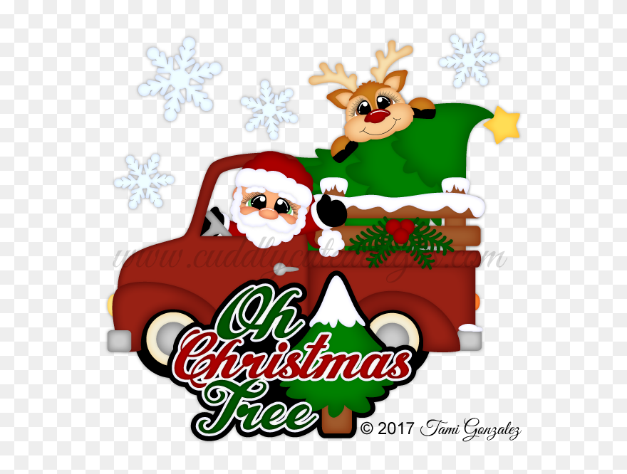 Oh Christmas Tree - Cartoon Clipart