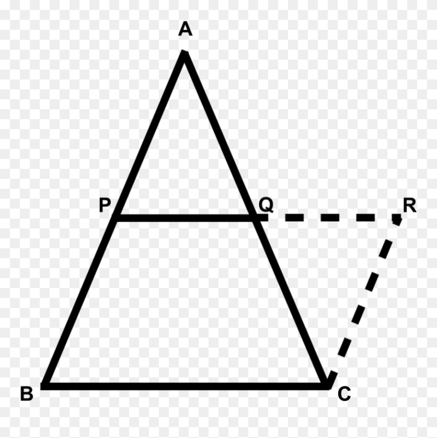 In Triangle Abc, D And E Are Midpoints Of Ab And Ac - Mid Point Theorem Triangle Clipart