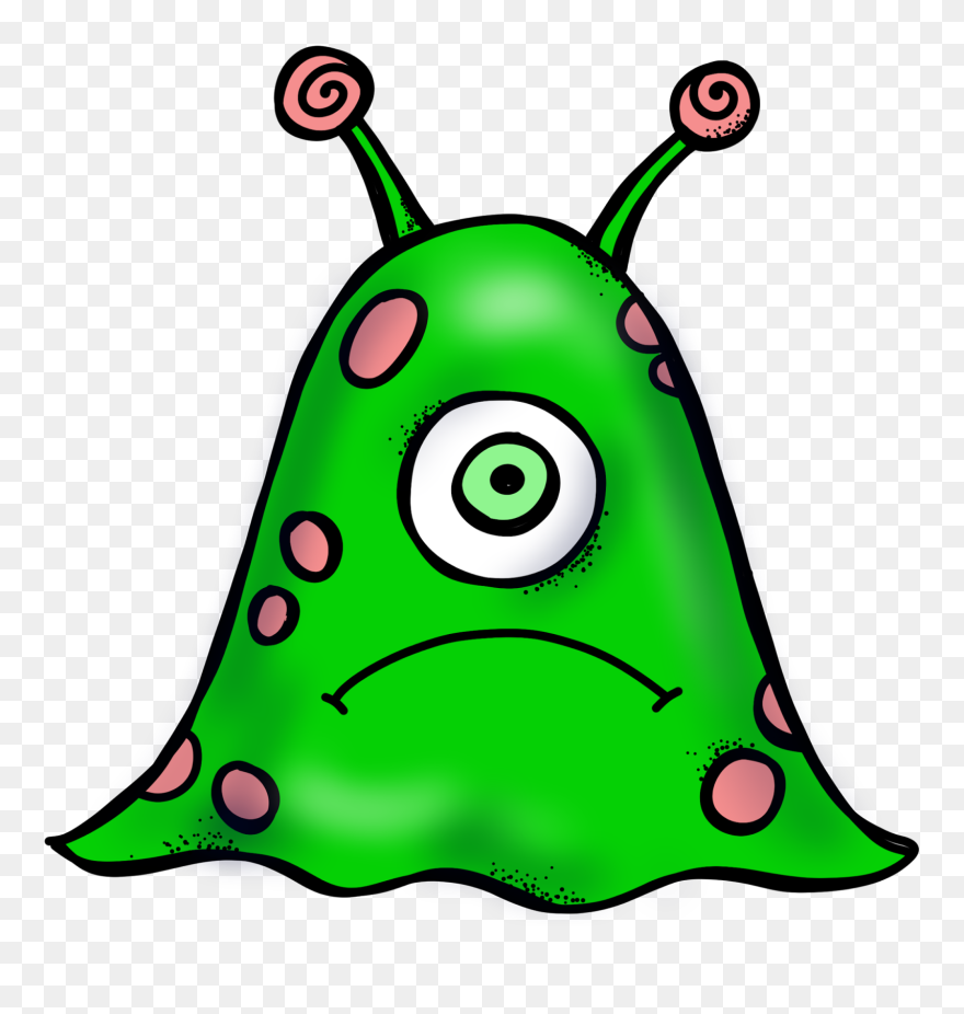 Monster Clipart Black And White - Png Download