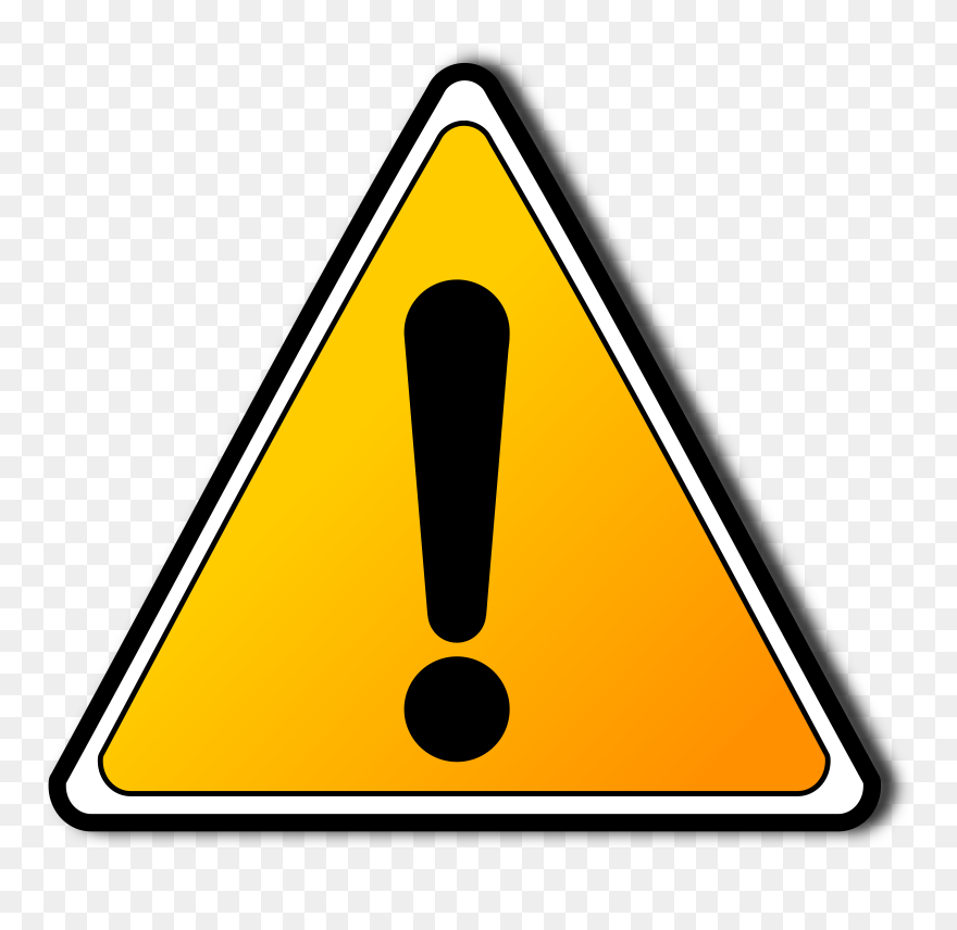 Warning Clipart Cliparts And Others Art Inspiration - Caution Sign Png Transparent Png