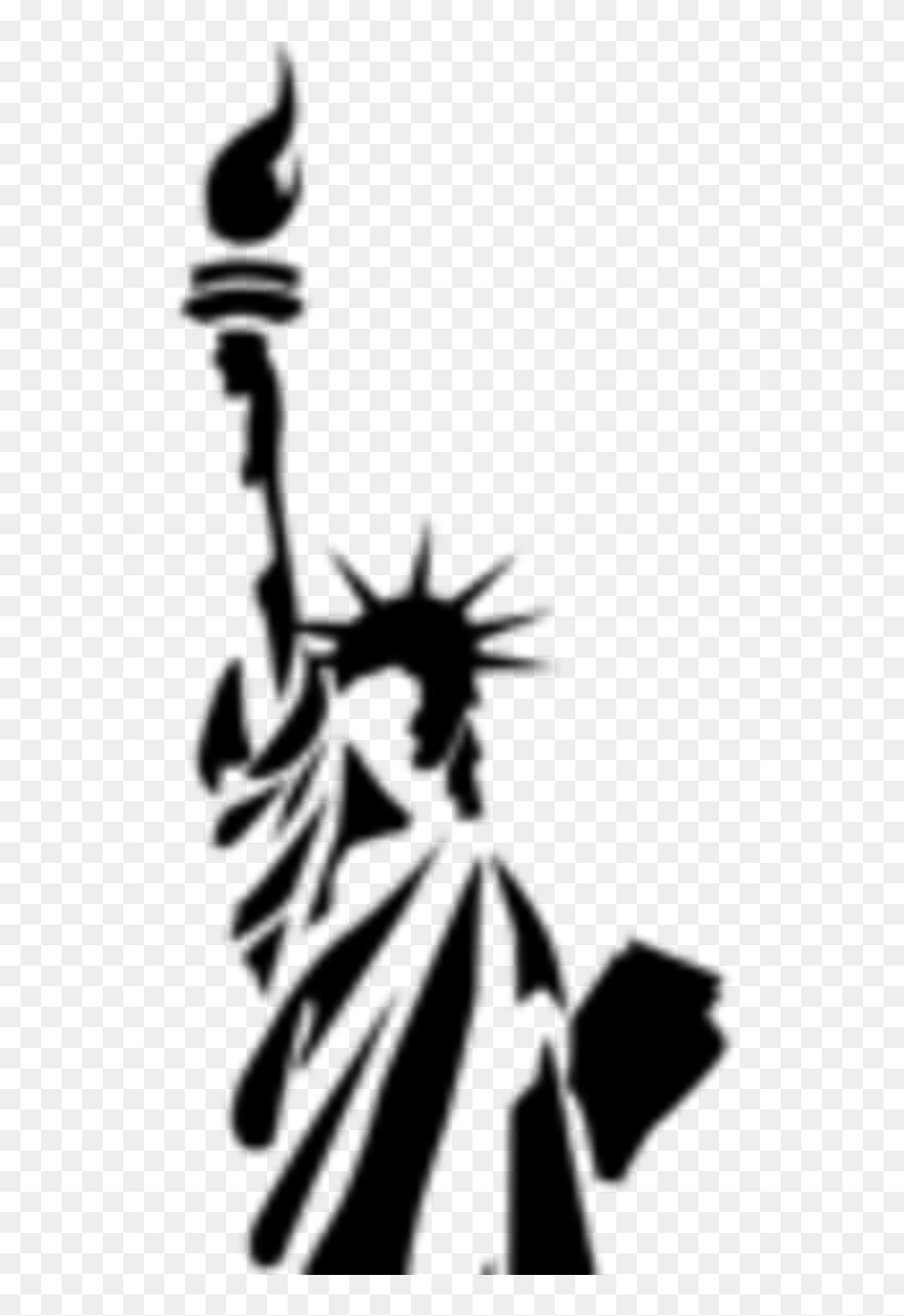 Small Statue Of Liberty Drawing Clipart