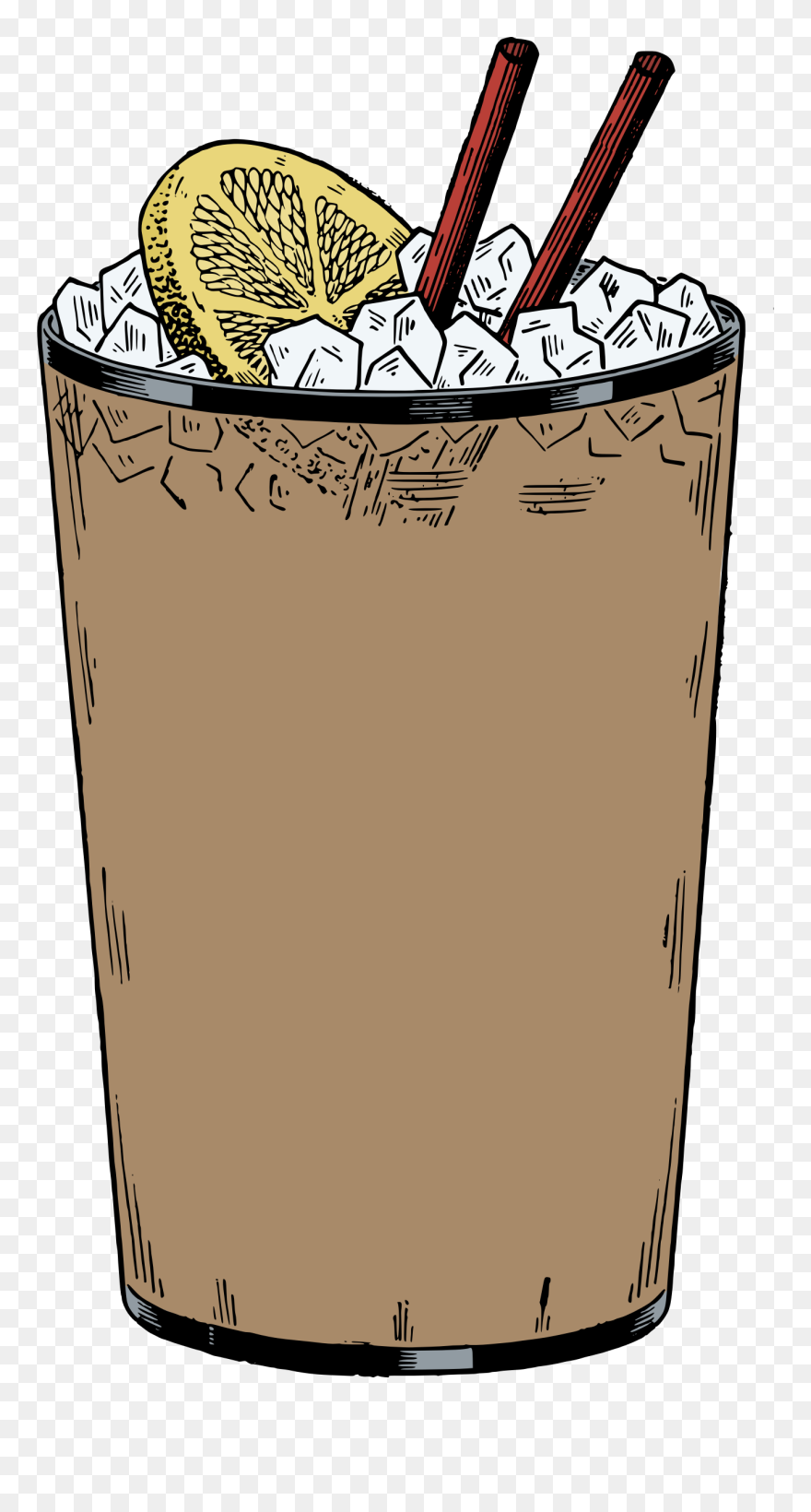 Colour Clip Arts - Gambar Animasi Es Teh - Png Download