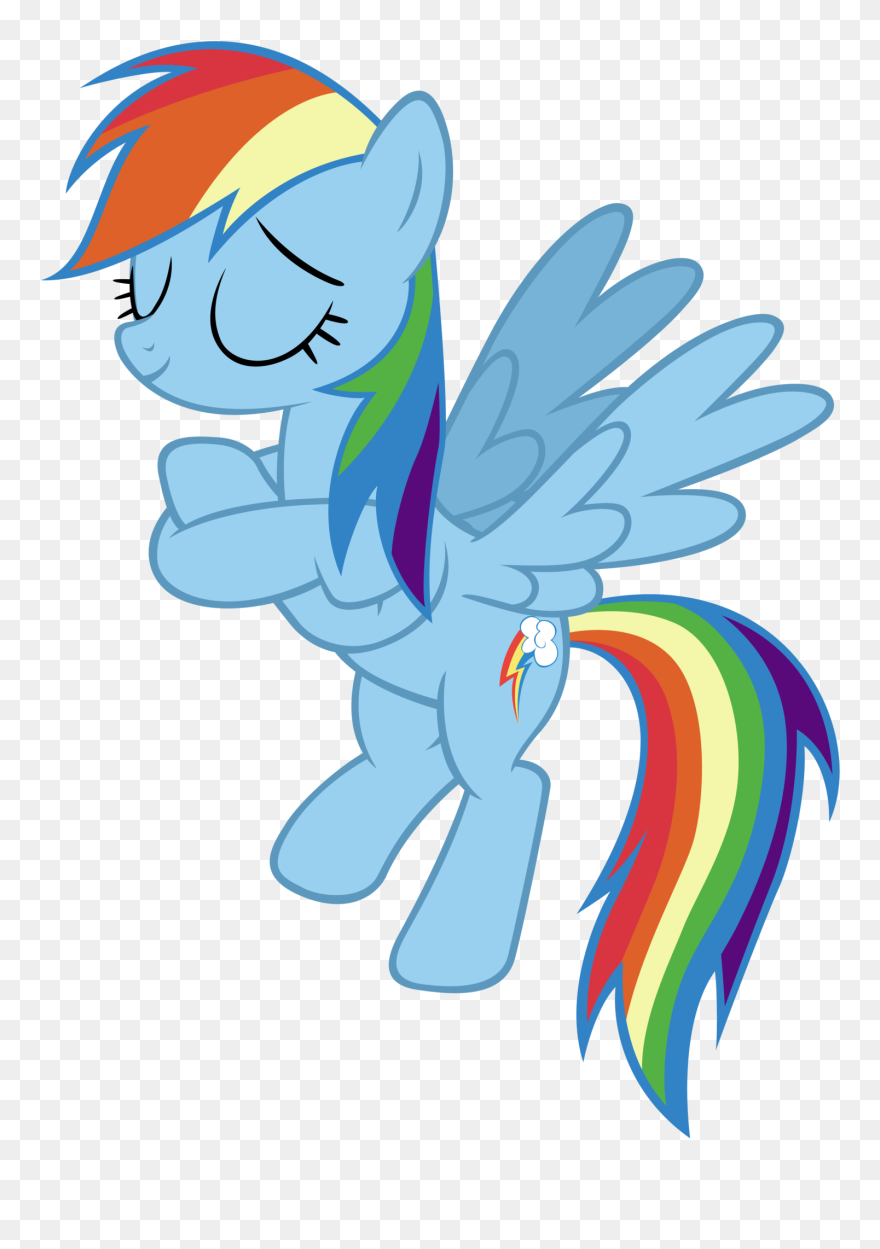 Rainbow Dash A Well - Rainbow Dash Crossed Arms Clipart