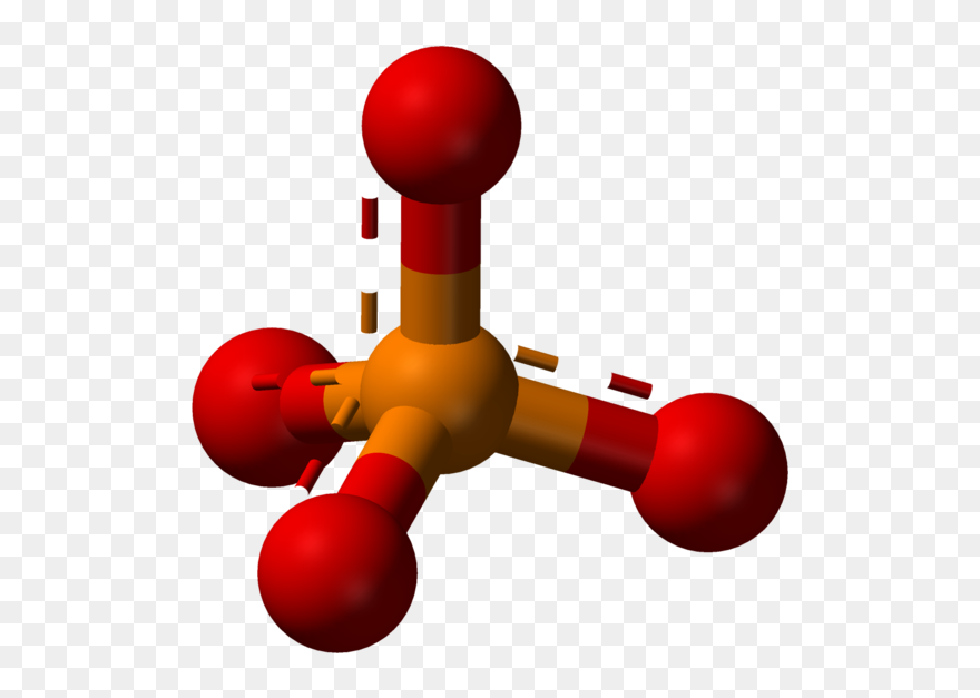 Phosphate Ball And Stick Clipart