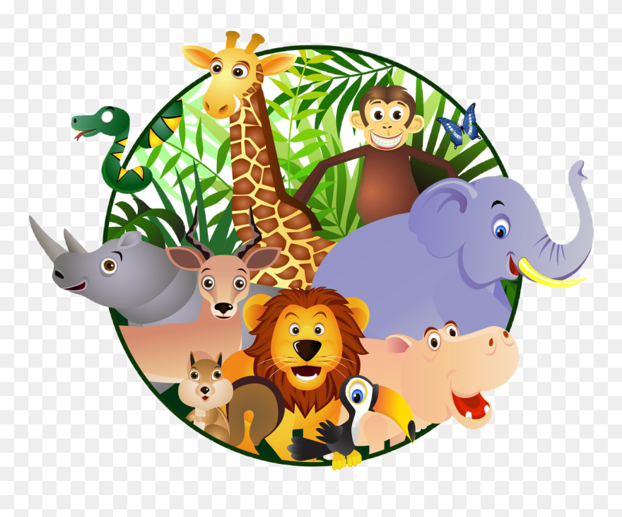 Playground Clipart Tunnel Playground - Cartoon Safari Animals Png Transparent Png