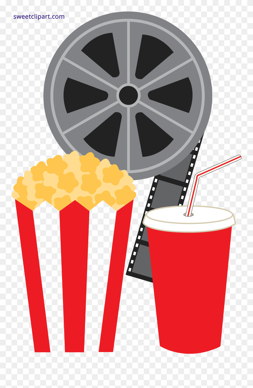 Movie Clipart Png Graphic Freeuse Stock Popcorn Soda - Movie Clipart Transparent Png