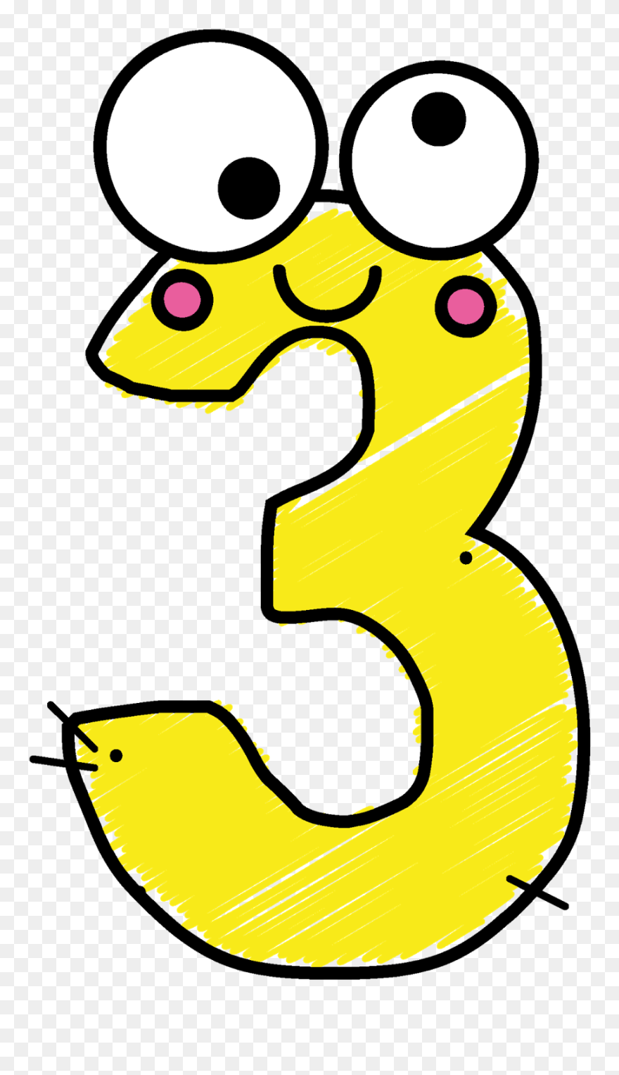 Number Three - First Grade Clipart
