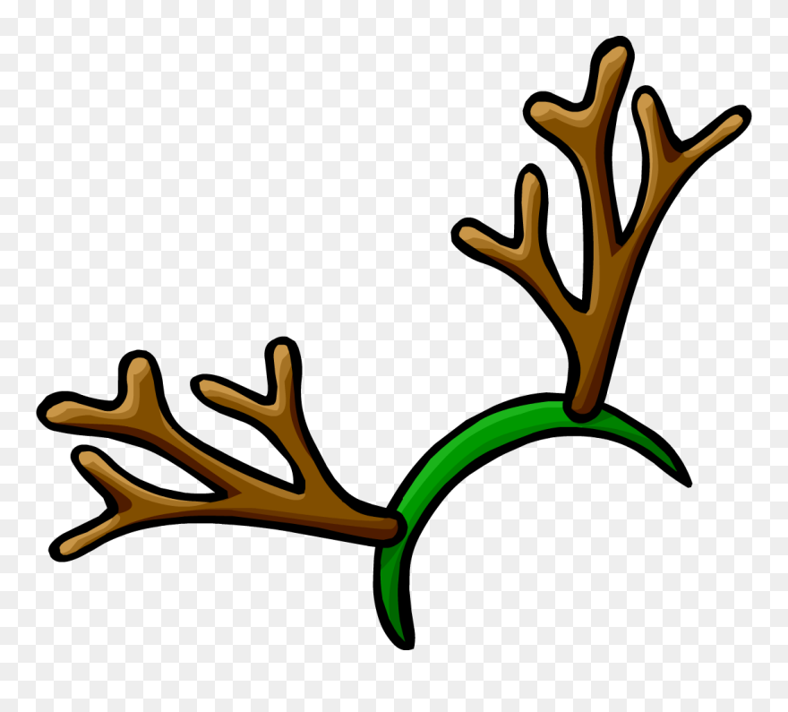 Reindeer Antler Clip Art - Transparent Background Reindeer Antlers Clipart - Png Download