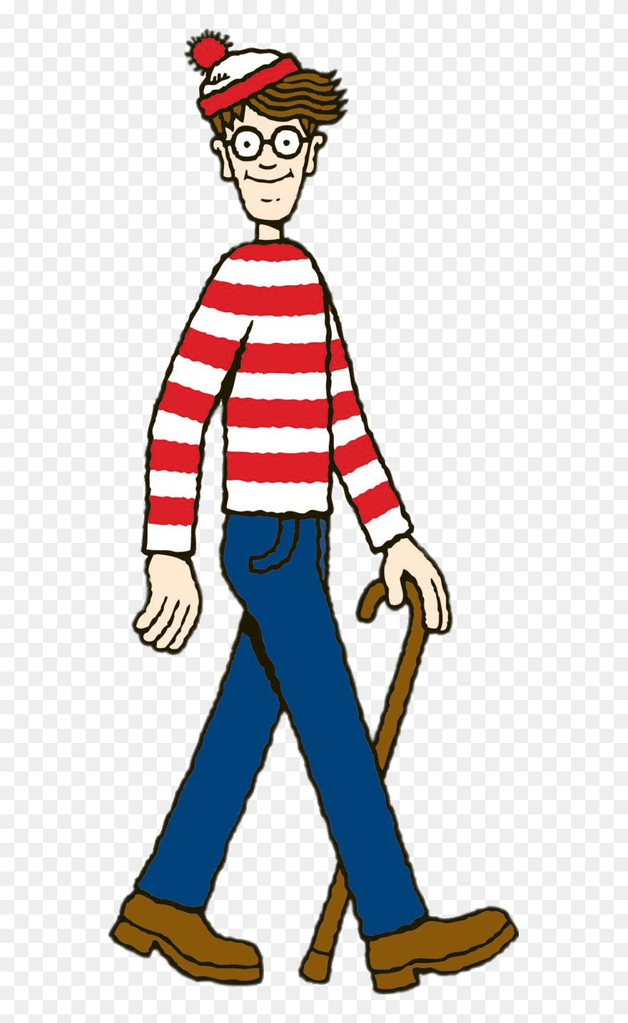 Wally Caminando - Where's Waldo Png Clipart