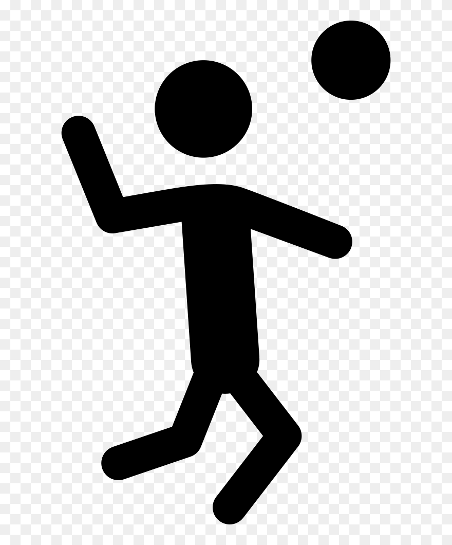 Volleyball Spiking Sport Clip Art - Volleyball Spike Clip Art - Png Download