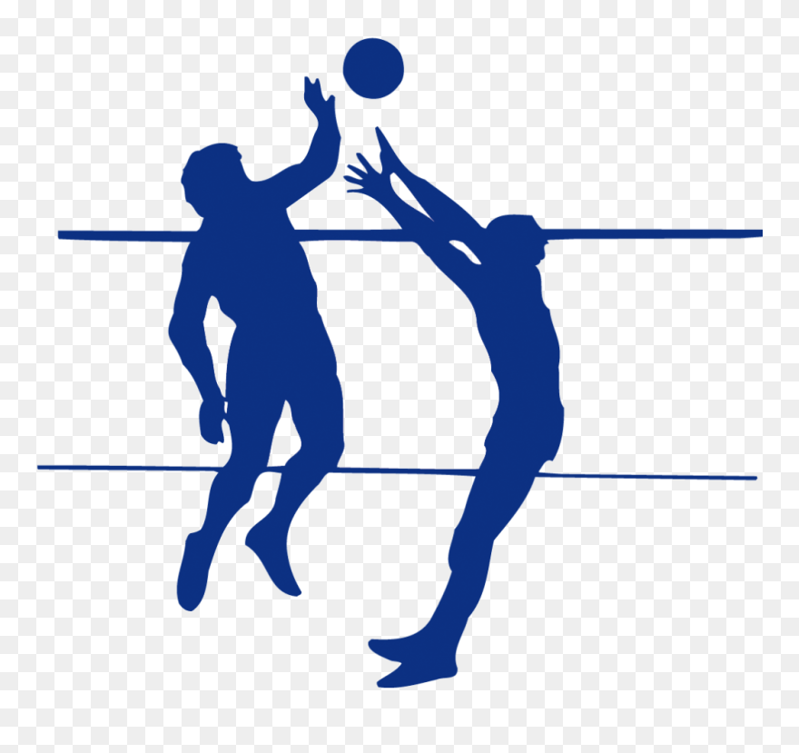Girl Volleyball Player Silhouette Clip Art - Silhouette Transparent Volleyball Png