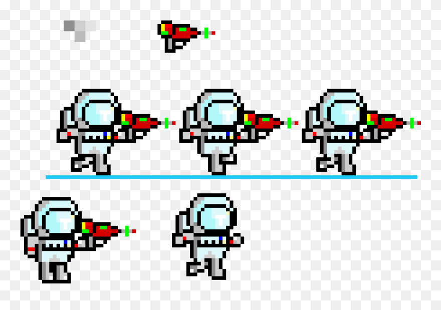 Transparent Astronaut Art Png - Pixel Art Astronaut Clipart