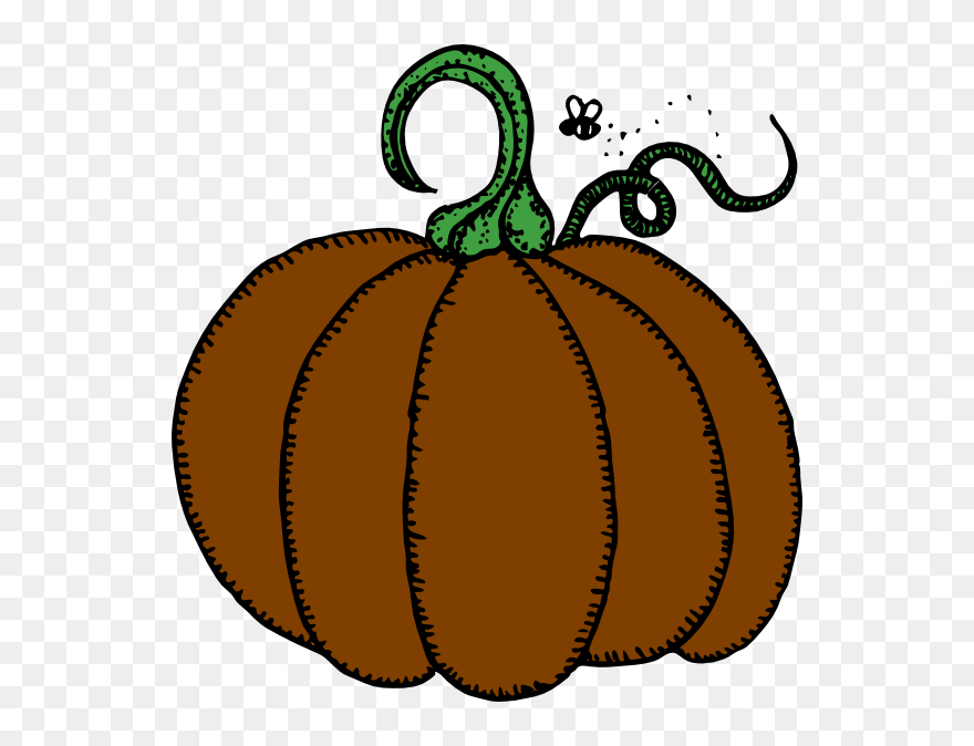 Brown Clip Art At - Pumpkin Clip Art - Png Download