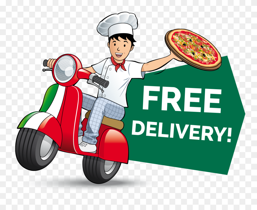 Free Delivery Transparent Pizza Delivery Png Clipart (5338228