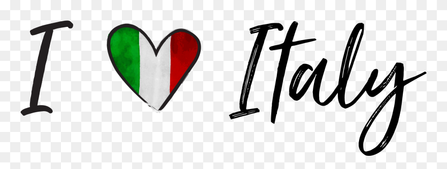 I Heart Italy - Heart Clipart