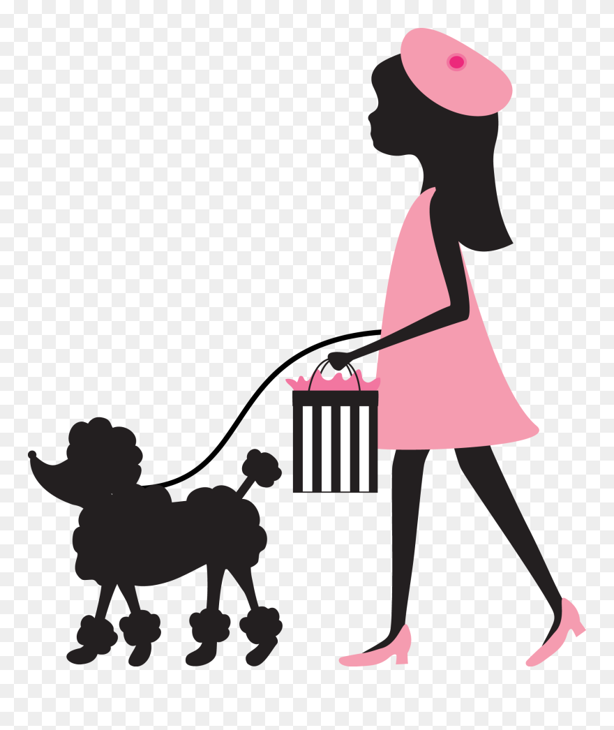 Poodle Clipart Fashion Paris, Picture - Paris Poodle Clipart - Png Download