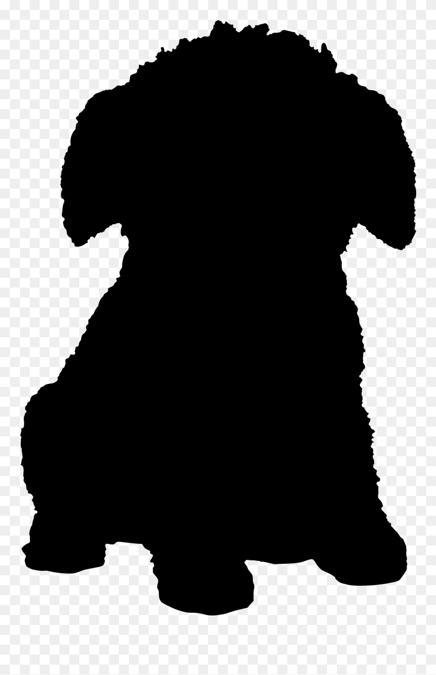 Puppy Dog Silhouette Font Snout - Silhouette Poodle Png Clipart