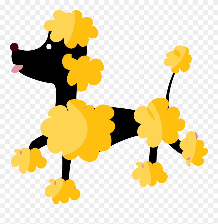 Toy Poodle Puppy Clip Art - Clipart Poodle Cartoon Transparent - Png Download