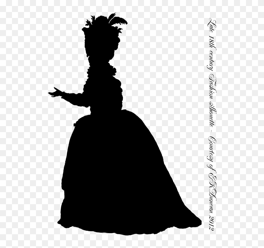18th Century Fashion Silhouettes Clipart