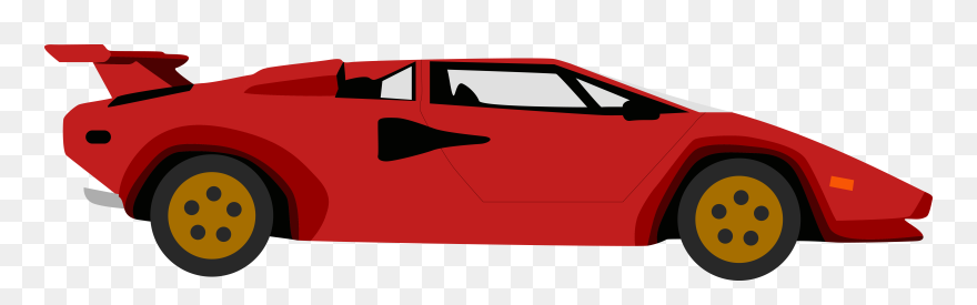 Lamborghini Clipart Red Lamborghini - Animated Sport Car Png Transparent Png