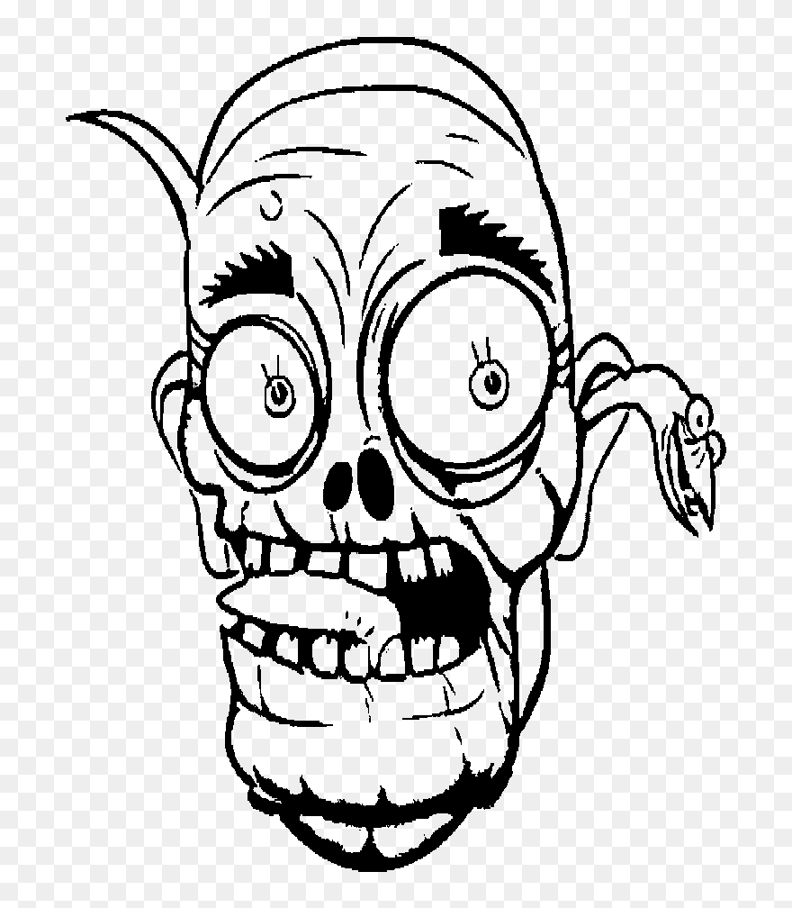 Mummy Clipart Halloween Zombie - Zombie Coloring - Png Download